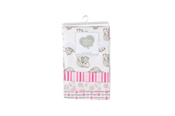 The Love You Tons Flannel Receiving Blankets from Precious Moments are an essential for newborn comfort. This 4-pack features blankets made from 100% cotton, ensuring a soft and gentle feel against your baby's delicate skin. Each blanket measures 26” x 28”, perfect for swaddling, cuddling and travel.