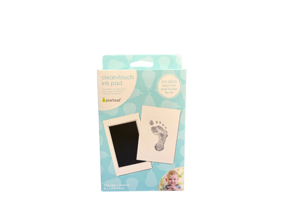 This ink pad achieves a highly detailed print of your little one’s hand or foot without ink ever getting on their skin! Absolutely no mess!