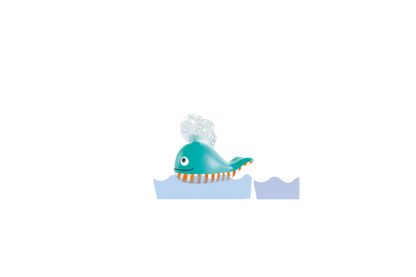 BUBBLE BLOWING WHALE - HAPE.

This jolly whale just loves blowing bubbles! Fill his spout with bubble bath or liquid soap and lower him into the bath. Makes bath time clean &amp; fun!!

Perfect for 18months+