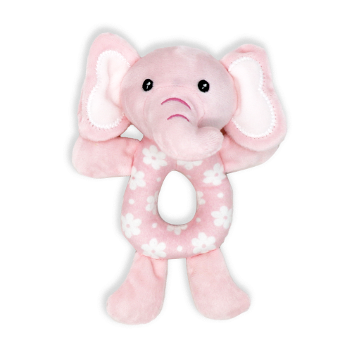 The Activities by Baby Mode Elephant Ring Rattle is perfect for babies from 0 months and up. Made from 100% polyester, this soft and cuddly rattle is designed to engage your little one with its vibrant colors and fun textures. 