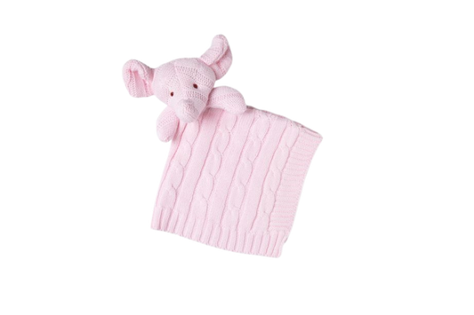 Baby Mode Signature brand

100% Cotton Knit security blanket - Elephant (Pink)

Blanket: 13" X 13"