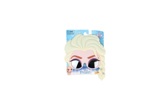 Transform into the Snow Queen and rule the kingdom of Arendelle with these Elsa Sun-Staches/sunglasses! Perfect for little princesses. 100% UV protection and impact resistant lenses. These Sun-Staches will add a touch of Frozen magic to any occasion!