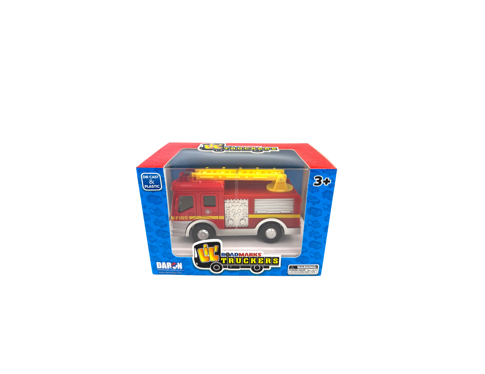 Lil Truckers Fire Ladder Truck is a perfect toy for little hands, measuring approximately 5 inches (L) x 2 inches (W) x 2 inches (H).

Ready to take on any obstacles in its path, making it a great addition to your child's imaginative and fun filled firefighting adventures.

Ages: 3Y+