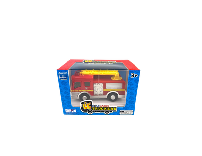 Lil Truckers Fire Ladder Truck is a perfect toy for little hands, measuring approximately 5 inches (L) x 2 inches (W) x 2 inches (H).

Ready to take on any obstacles in its path, making it a great addition to your child's imaginative and fun filled firefighting adventures.

Ages: 3Y+