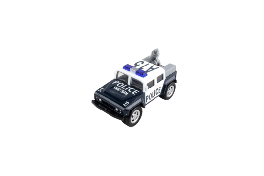 The DLT102 Lil Truckers Police ATV is a rugged and ready toy car, perfect for children aged 3 and up. Measuring approximately 5 inches in length, it's designed for little hands and is part of a collectible set. This toy is built to take on any obstacles, inspiring imaginative and fun play. Get your child ready for exciting adventures with this durable and engaging Police ATV toy car.