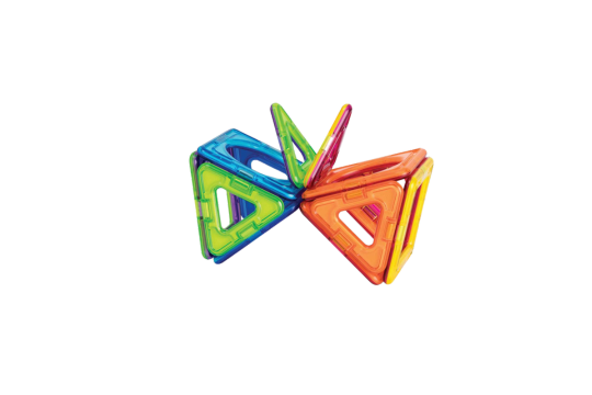 Introduces a new Magformers shape: square with circle inside (2 included in this set)! This new shape creates additional building opportunities, including circular windows or portholes! Also includes 4 square and 8 triangle Magformers shapes, plus a 19-page idea booklet.