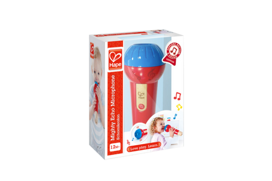 Do you dream of being a famous singer? With the high quality, battery-free Mighty Echo Microphone, everyone can sing like a pop-star! This microphone encourages role playing, boosts creativity and music skills development.&nbsp;

Great for ages: 12 Months+