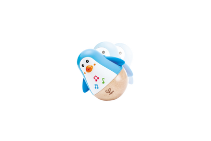 With the Penguin Musical Wobbler, Children can experience sound and delight in the penguin's soothing tinkling sounds and funny waddle. 6 Months+