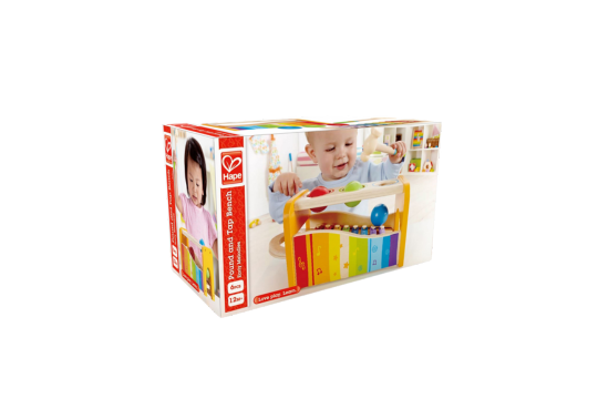 Pounding sends the balls tinkling over the xylophone. Pull out the keyboard and the xylophone can be played solo.

Ages: 12 Months+