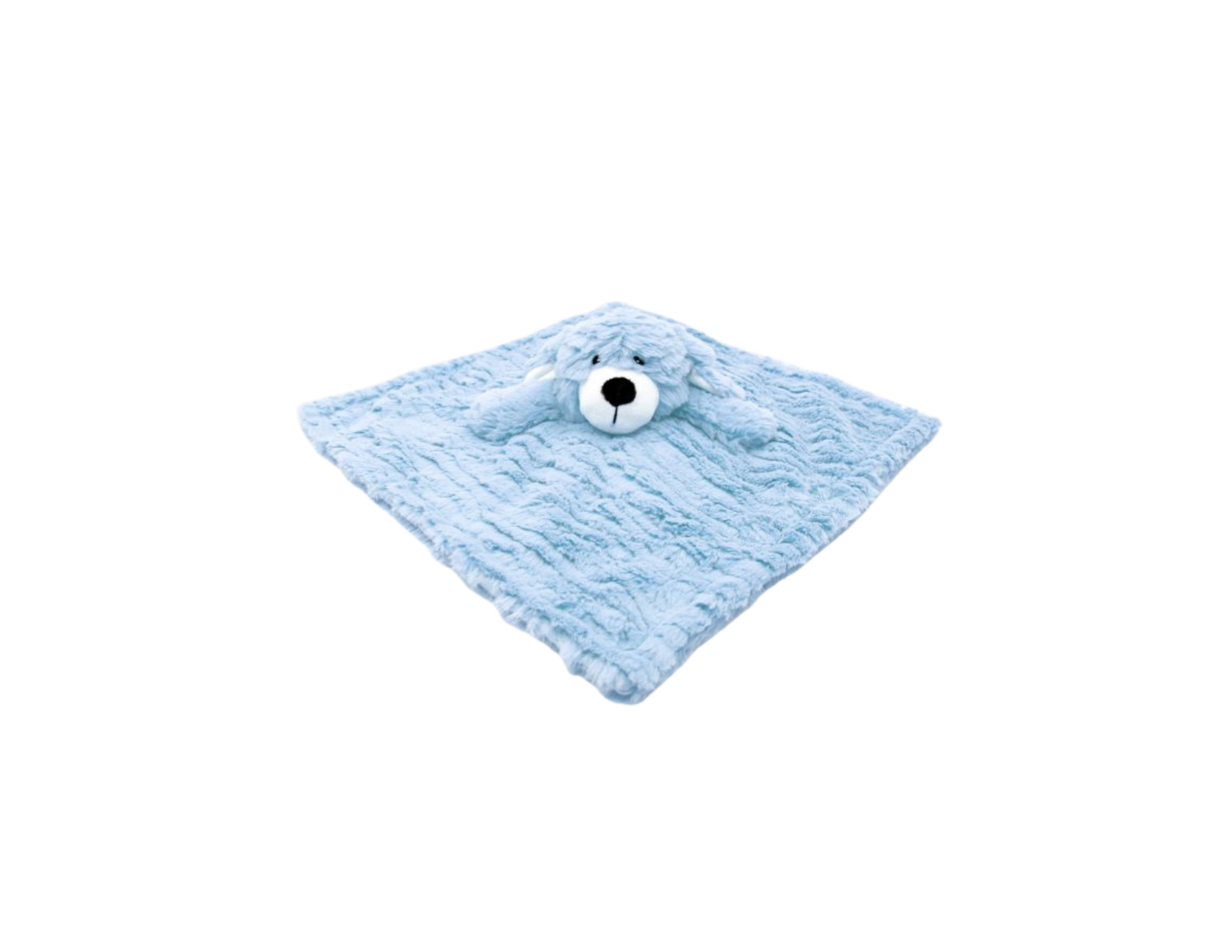 Snuggle up with the charming&nbsp;Ridged Plush Nunu Security Blanket - Blue Dog&nbsp;from Baby Mode! This plush security blanket combines comfort and cuteness, featuring a friendly blue dog that will quickly become your child's favorite companion. 