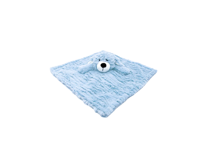 Snuggle up with the charming&nbsp;Ridged Plush Nunu Security Blanket - Blue Dog&nbsp;from Baby Mode! This plush security blanket combines comfort and cuteness, featuring a friendly blue dog that will quickly become your child's favorite companion. 