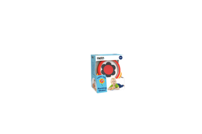 Its unique hemisphere design introduces the baby to a world of new colours, sounds and movements while discovering many different visual and audio effects.

The rocking shaker is the perfect toy for tummy time because the baby develops strength, coordination, mobility, motor skills, posture and bonding.

Perfect for ages 3 months+
