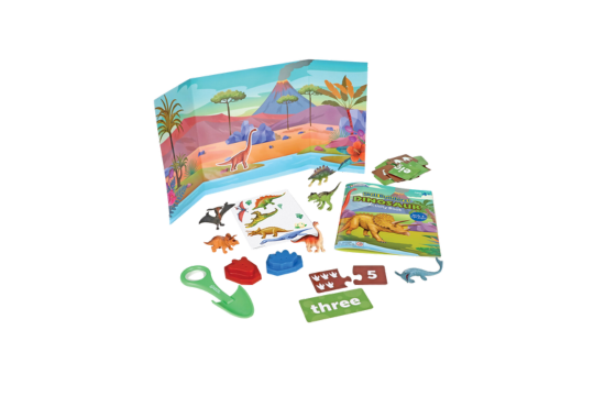 Kids learn about dinosaurs with the help of age appropriate activities and 3-D pieces for enhanced hands on learning. Identify popular dinosaur species, make your own fossils and more! Includes full colour write and wipe guide with worksheets. Ages: 4Years+