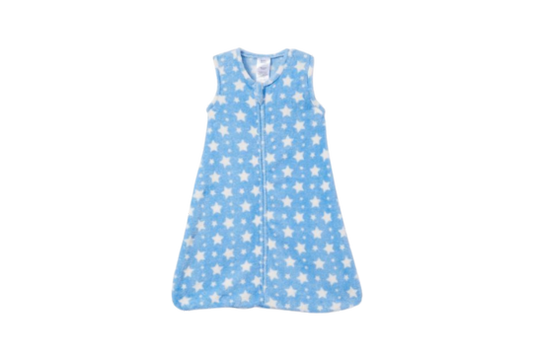 Baby Mode brand Plush Fleece Sleep Sack – Blue with Stars

100% Polyester

Infant: 6 - 18m