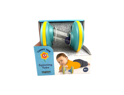 A spectacular toy with a smart design that encourages babies to move their bodies and explore fascinating sounds and colours. It is ideal for ages 3 months and up.