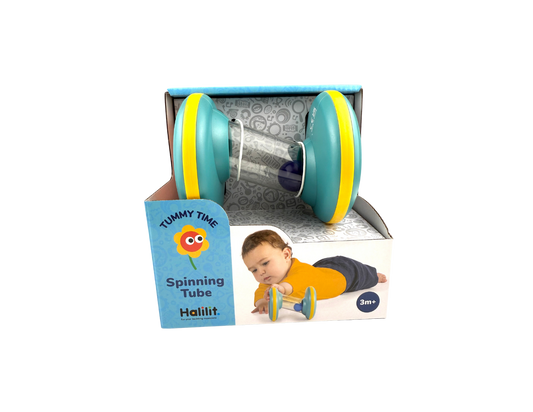 A spectacular toy with a smart design that encourages babies to move their bodies and explore fascinating sounds and colours. It is ideal for ages 3 months and up.