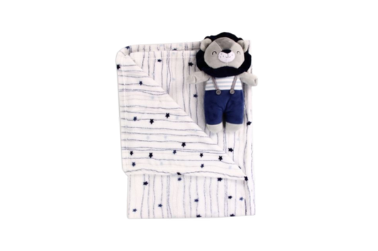 TAHARI BABY Brand

Super Soft Plush Lion Blanket And Buddy

100% Polyester

Blanket: 30" x 40"

Toy Height: 12"