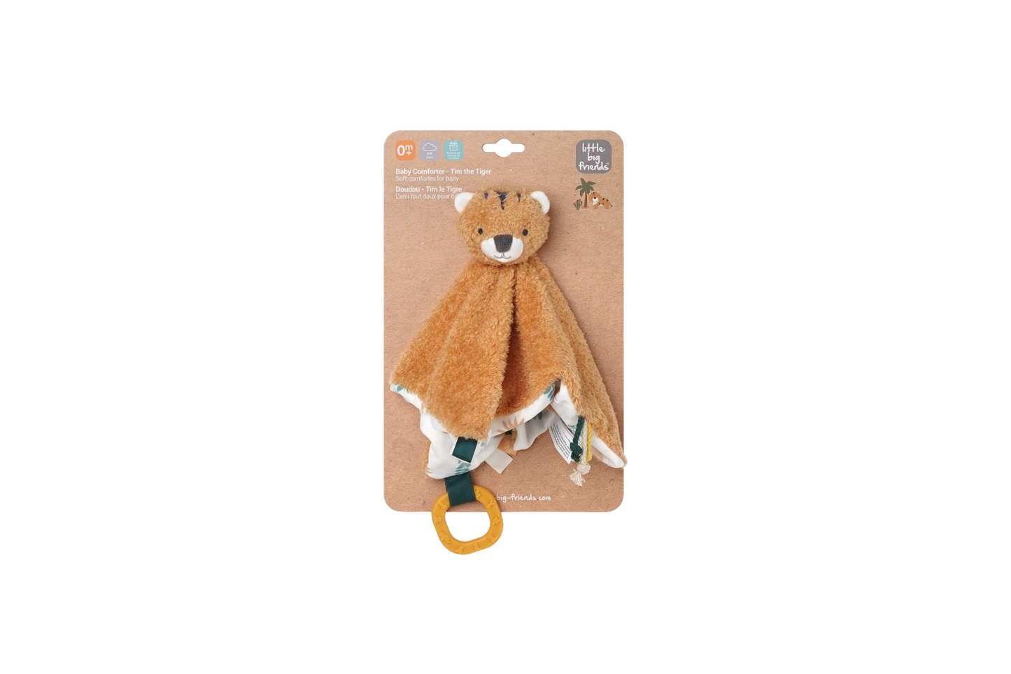 Tim The Tiger-Baby Comforter on a brown display box