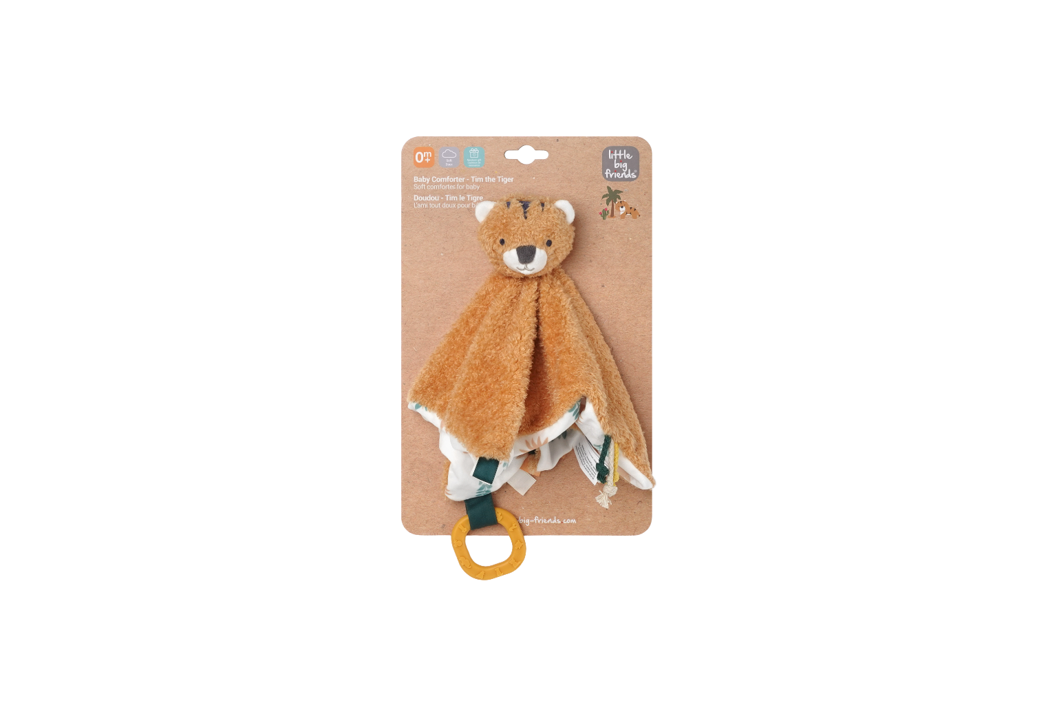 Tim The Tiger-Baby Comforter on a brown display box