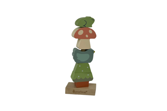 Pearhead Woodland Wooden Stacking Toy is a developmental marvel for curious toddlers! This lovely toy combines learning and play, featuring five stackable woodland pieces including a 2- piece tree, bird, mushroom and a frog. Adult Supervision Required. Perfect for ages 12m+

Key Benefits:

Cognitive Development: Enhances problem-solving skills, spatial reasoning and hand-eye coordination

Fine Motor Skills: Encourages precise hand movements & muscle control
Made To Last: Made with non-toxic baby-safe paint