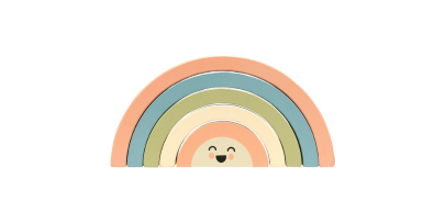 -Includes 5 multicolor muted tone arches perfect for learning and exploring new concepts. Perfect for ages 12 months+

-This fun staking rainbow toy will help parents and their little ones create special memories they will share and love for years to come!