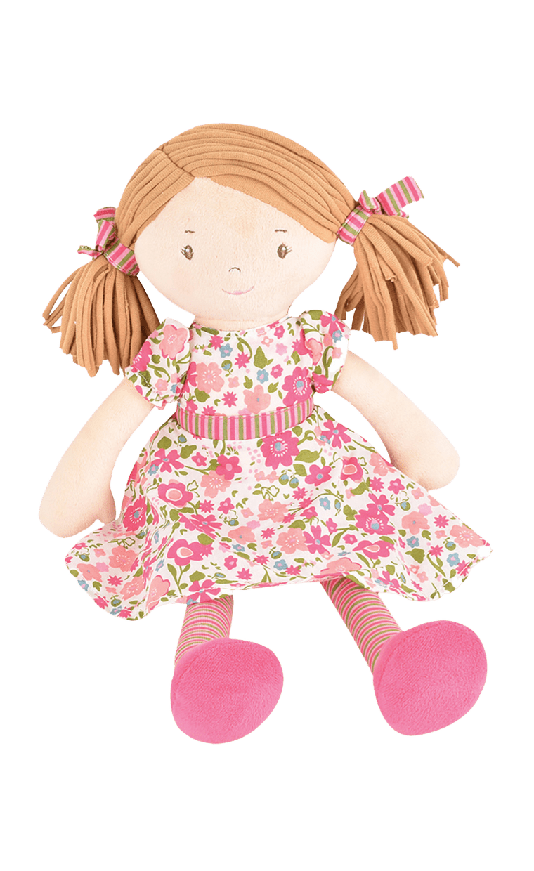 Height: 15.7, with a soft body, embroidered features, and printed clothing.
Perfect for ages 0+ months