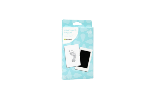 This ink pad achieves a highly detailed print of your little one’s hand or foot without ink ever getting on their skin! Absolutely no mess!